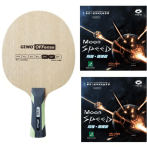 Gewo Offensiv bordtennisracket med gummi yinhe Moon Speed
