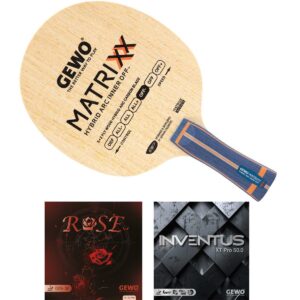 GEWO Bat: Matrixx Hybrid ARC Inner OFF Blade with Rose rubber + Inventus XT Pro 50.0